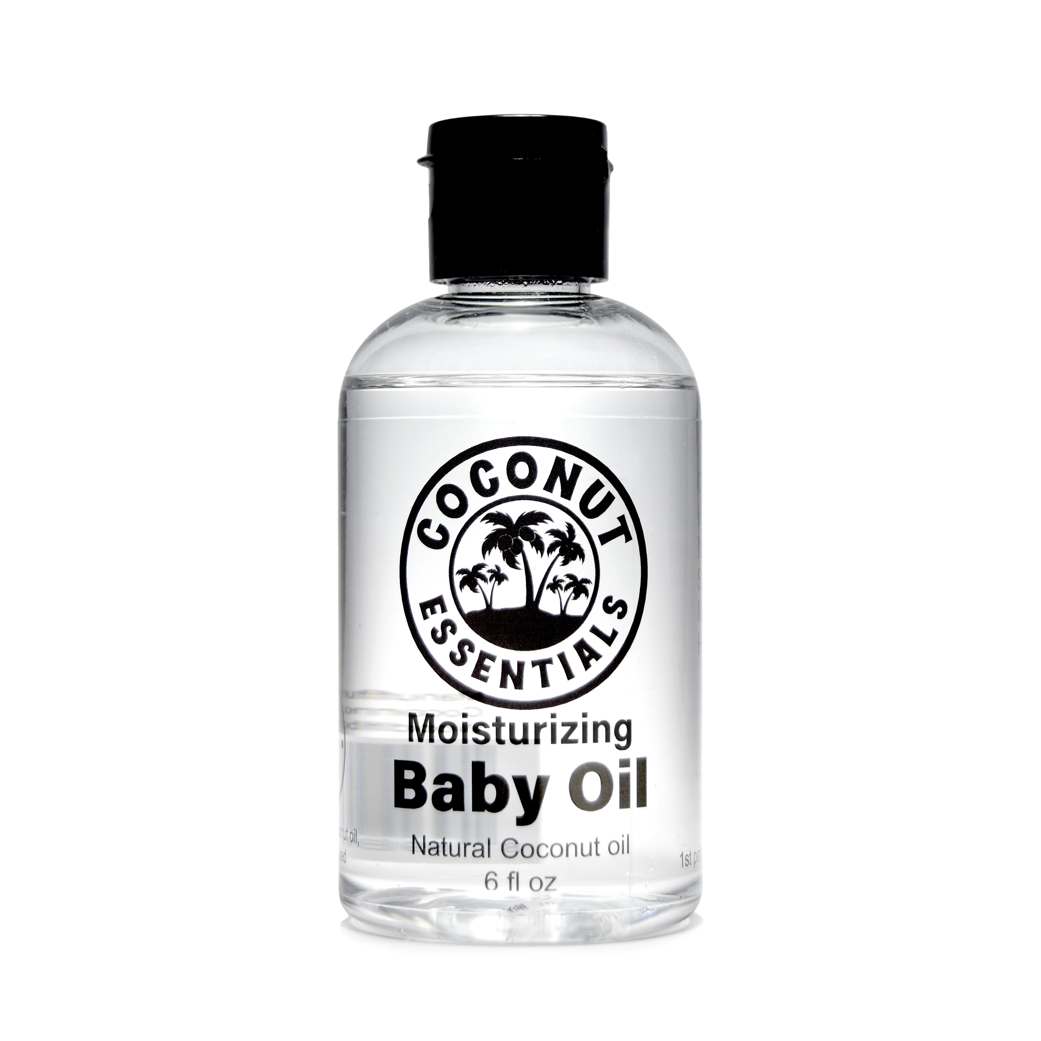 Natural Baby Oil for Infants, Liquid Coconut Oil Moisturizer -  No Mineral Oil, Baby Massage Oil with MCT | Sensitive Skin, Eczema & Dry Skin Relief | Fragrance Free - Coconut Essentials (6 oz)