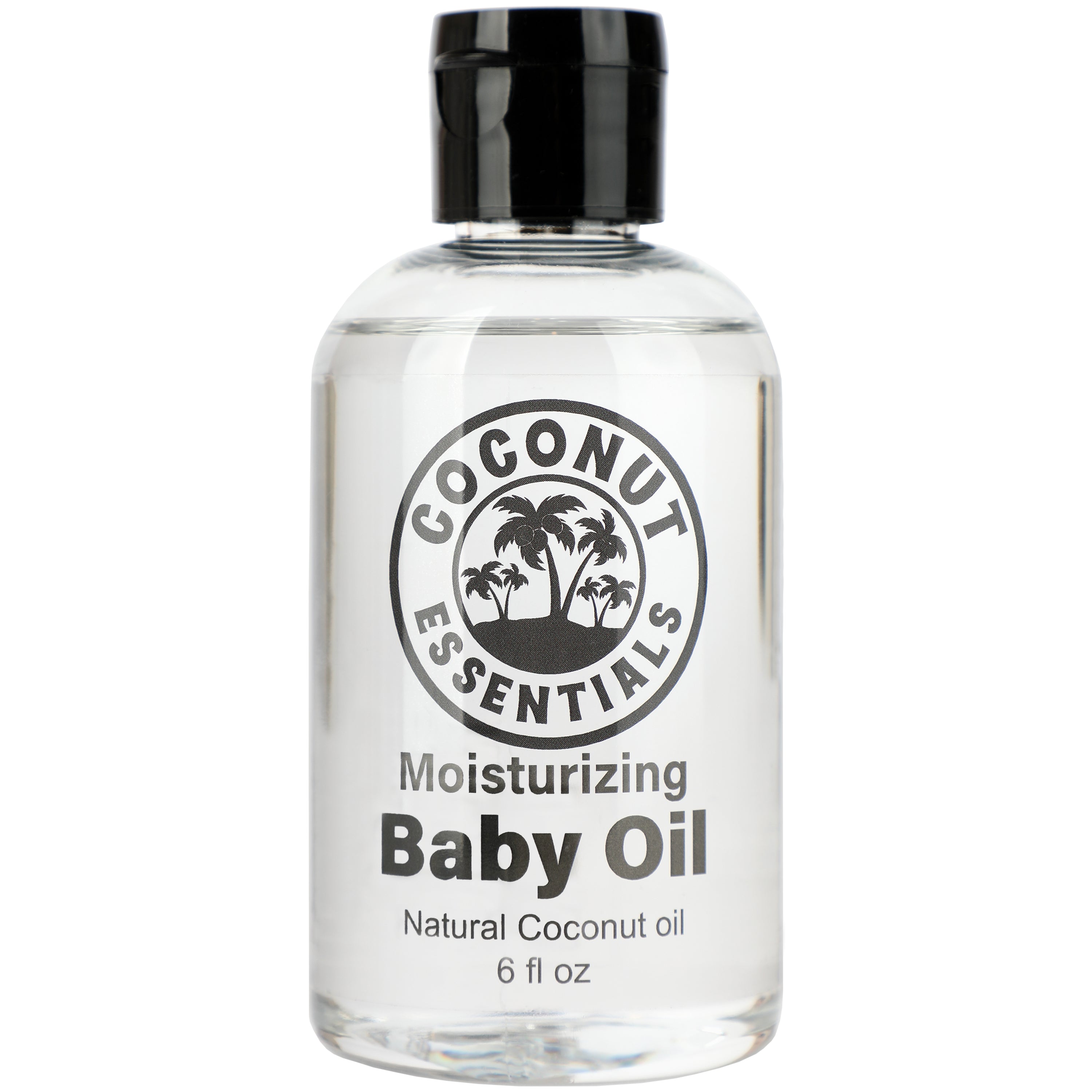 Natural Baby Oil for Infants, Liquid Coconut Oil Moisturizer -  No Mineral Oil, Baby Massage Oil with MCT | Sensitive Skin, Eczema & Dry Skin Relief | Fragrance Free - Coconut Essentials (6 oz)